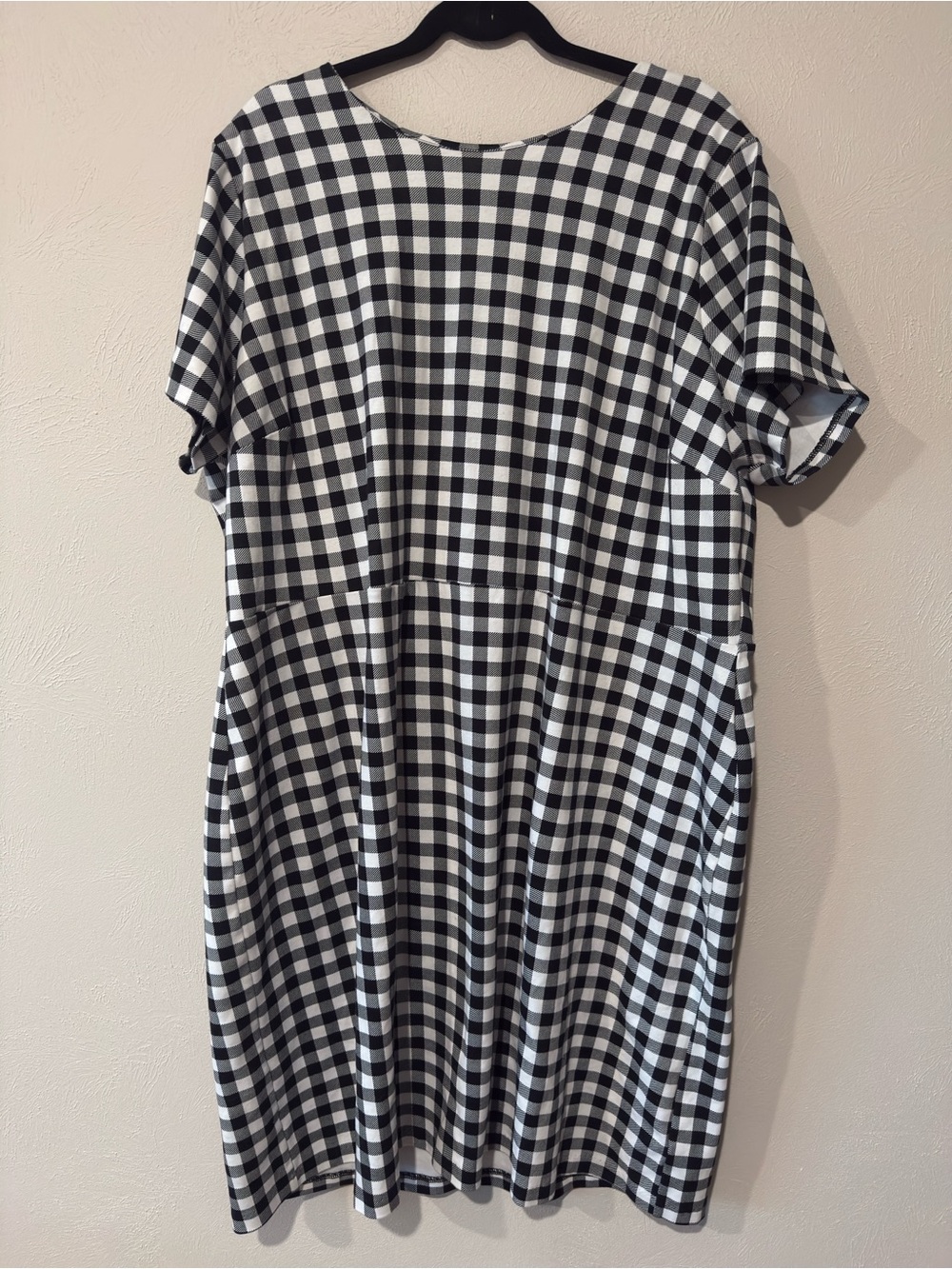 Old Navy Black and White Gingham Dress Plus Size Womens